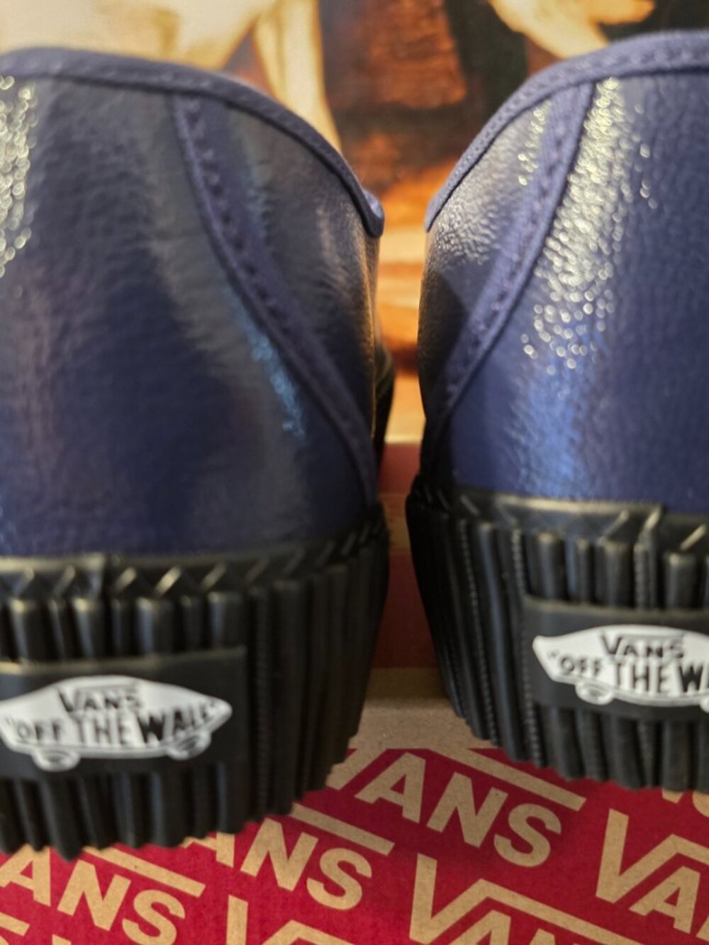 Vans Mary Jane Creeper Platform Shoe Navy / Black VN000V16EMT Women's Sz 8 NEW - Picture 7 of 10